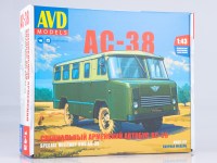 Сборная модель 1:43 Автобус 4х4 АС-38 (AVD Models)