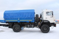 Комплект для сборки: металлическая рама 1:43 для Бортового автомобиля Камский -43501 с колесной формулой 4х4, задний свес 1335 мм (Клен)