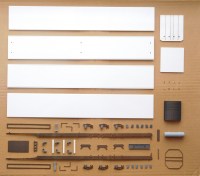 Сборная модель 1:43 Трехосный полуприцеп-рефрижиратор Тонар-974604, длина 16,5 метров, для современных седельных тягачей (Клен)