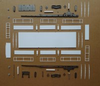 Сборная модель 1:43 Мелкосерийный двухосный бортовой полуприцеп ОдАЗ-760 для ЗиЛ-133В, -44202 (Клен)