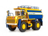 Масштабная модель 1:50 Поливооросительная машина БелАЗ-76470, желтый, синий (Дилерская модель)