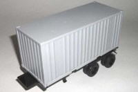Коллекционная масштабная модель 1:43 Полуприцеп-контейнеровоз мод. 9985 серый (Элекон)