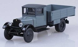 Коллекционная масштабная модель 1:43 грузовой автомобиль АМО 2  серый (Наш Автопром)