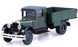 Коллекционная масштабная модель 1:43 грузовой автомобиль АМО 3 зеленый (Наш Автопром)