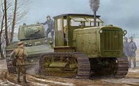 Сборная модель 1:35 Советский трактор Челябинского тракторного С-65 с кабиной (Trumpeter)