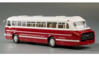 Коллекционная масштабная модель 1:43 Автобус ИКАРУС-55.14 бело-бордовый (ClassicBus)
