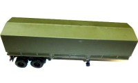 Коллекционная масштабная модель 1:43 Полуприцеп ОдАЗ-9370 с тентом хаки (Элекон)