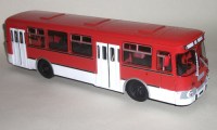 Коллекционная масштабная модель 1:43 Автобус ЛИАЗ-677М красно-белый (Советский Автобус)