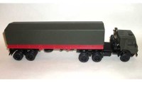 Коллекционная масштабная модель 1:43 КамАЗ-5410 с полуприцепом с тентом, два цвета (Элекон)