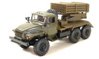 Коллекционная масштабная модель 1:43 6х6 -4320 БМ-21 Град, хаки (Элекон)