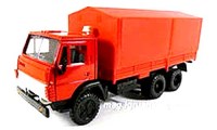 Коллекционная масштабная модель 1:43 КамАЗ-5320 с тентом, красный (Элекон)