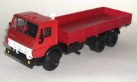 Коллекционная масштабная модель 1:43 КамАЗ-53212 дневная кабина красный (Элекон)