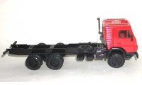 Коллекционная масштабная модель 1:43 Шасси КамАЗ-53213 кабина со спальником, красный (Элекон)
