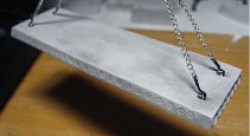 Плита перекрытия  ПК.6-47.15а с открытой строповочной петлей  1:43 (Мастерская)