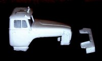 Кабина нового образца (длинноносая) для масштабной модели 1:43 Миасский-4320 (Мастерская)