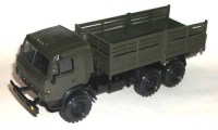Коллекционная масштабная модель 1:43 КамАЗ-4310 спальник, выс. крыша, хаки (Элекон)
