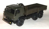 Коллекционная масштабная модель 1:43 КамАЗ-43105 со спальником, хаки (Элекон)