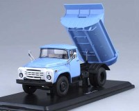 Коллекционная масштабная модель 1:43 Самосвал ЗиЛ-ММЗ-555 голубой, 1979 г. (SSM)