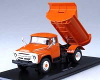 Коллекционная масштабная модель 1:43 Самосвал ЗиЛ-ММЗ-555 оранжевый, Автоэкспорт, 1974 г. (SSM)