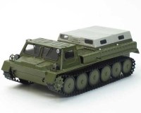 Коллекционная масштабная модель 1:43  ГАЗ-71 (ГТ-СМ) с тентом, хаки (SSM)