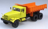 Коллекционная масштабная модель 1:43 Самосвал КрАЗ-256Б желто-оранжевый (SSM)