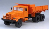 Коллекционная масштабная модель 1:43 Самосвал КрАЗ-256Б оранжевый (SSM)