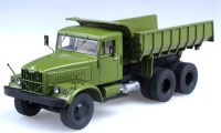 Коллекционная масштабная модель 1:43 Самосвал КрАЗ-256Б хаки (SSM)