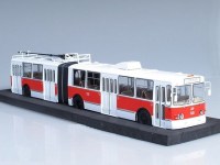 Коллекционная масштабная модель 1:43 Троллейбус ЗиУ-10 красно-белый (ЗиУ-683, ЗиУ-6205) (SSM)