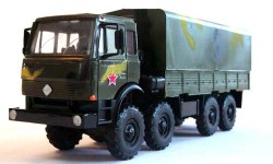 Коллекционная масштабная модель 1:43 Автомобиль Урал 532301 с тентом, камуфляж (Промтрактор)