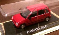 Коллекционная масштабная модель 1:43 Автомобиль Daewoo Tico с журналом (De Agostini)