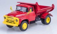 Коллекционная масштабная модель 1:43 Самосвал ЗиЛ-ММЗ-555 красный (АИСТ)