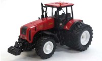 Коллекционная масштабная модель 1:43 Колесный трактор МТЗ Беларусь-3522 6 колес (МТЗ-ЕлАЗ)