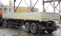 Коллекционная масштабная модель 1:43 Полуприцеп НефАЗ-9334-10-10 серый (Клен)