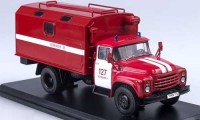 Коллекционная масштабная модель 1:43 ЗИЛ-130 КУНГ пожарная служба 