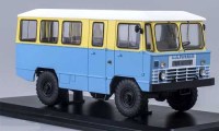 Коллекционная масштабная модель 1:43 Армейский автобус АПП-66 двухцветный (SSM)