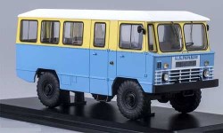 Коллекционная масштабная модель 1:43 Армейский автобус АПП-66 двухцветный (SSM)