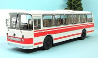 Коллекционная масштабная модель 1:43 Автобус ЛАЗ 699Р бело-красный (ClassicBus)