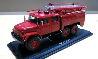 Коллекционная масштабная модель 1:43 Пожарный автомобиль АЦ-40 (131) 137 без полос (SSM)