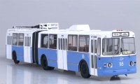 Коллекционная масштабная модель 1:43 Троллейбус ЗиУ-10 бело-голубой (ЗиУ-683, ЗиУ-6205) (SSM)