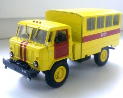 Коллекционная масштабная модель 1:43 АС-3902 (ГАЗ-66)  ВГСЧ с журналом (De Agostini)