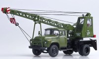 Коллекционная масштабная модель 1:43 Автокран АК-75В  на базе ЗИЛ-130 хаки, ранний (SSM)