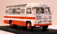 Коллекционная масштабная модель 1:43 Автобус ПАЗ-672 бело-красный (ClassicBus)