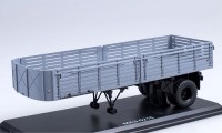 Коллекционная масштабная модель 1:43 Полуприцеп МАЗ-5215 серый (SSM)