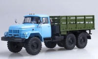Коллекционная масштабная модель 1:43 Грузовой автомобиль ЗиЛ-131, голубой, зеленый (Автоистория)