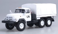 Коллекционная масштабная модель 1:43 Грузовой автомобиль ЗиЛ-131UN с тентом (Автоистория)