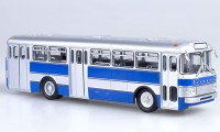 Коллекционная масштабная модель 1:43 Автобус Икарус 556 серебристо-синий (Советский Автобус)