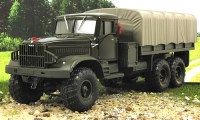 Коллекционная масштабная модель 1:43 Грузовой автомобиль КрАЗ-255 с тентом, 1967г., зеленый (НАП)