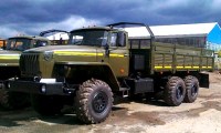 Бортовая платформа хаки для масштабных моделей Урал-4320 и модификаций с базой 4555мм (Клен)