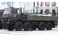 Комплект для сборки: новая бортовая платформа односторонняя 1:43 Урал-5323, база 2750 (Клен)