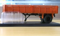 Коллекционная масштабная модель 1:43 Полуприцеп МАЗ-5215 оранжевый (SSM)